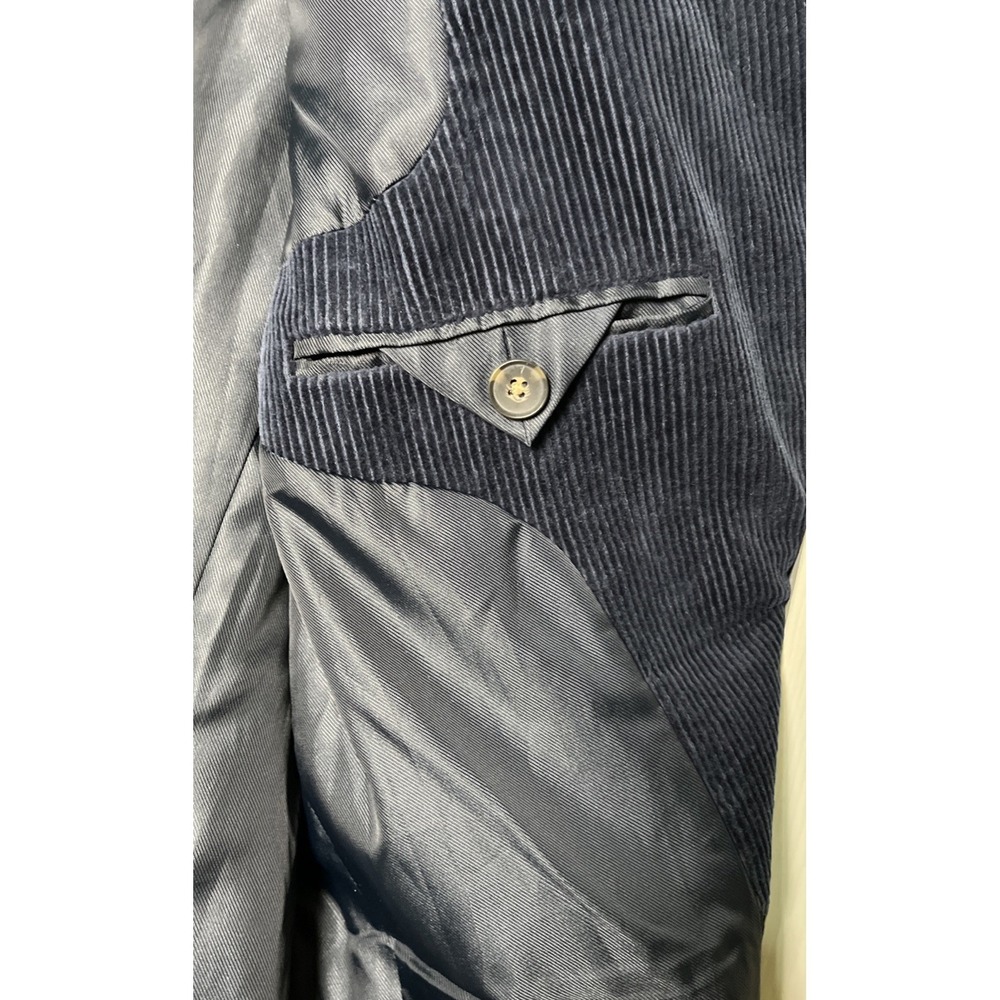 Everlane Womens Size 8 Navy Corduroy 80s Blazer Jacket Oversized Career - Picture 8 of 10